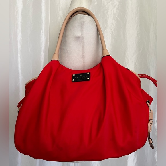 kate spade Bags Kate Spade Red Stevie Large Sporty Baby Diaper Bag